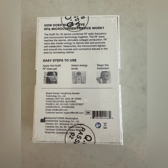 Nulift Eye RF & Microcurrnet Device For Puffiness Dark Circles - Picture 3 of 4